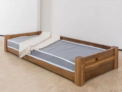 Large Wooden Pet Bed Image 1